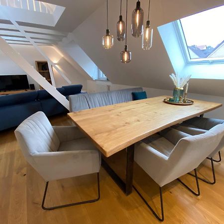 Апартаменты Modernes Penthouse, Nahe Wuerzburg Экстерьер фото